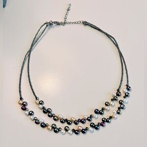 Lia Sophia Beaded Double Strand Necklace
